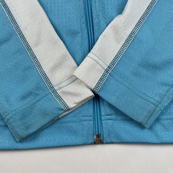 Nike Full Zip Windbreaker Jacket Women’s XL(16-18) Blue White Polyester Active - Picture 11 of 12